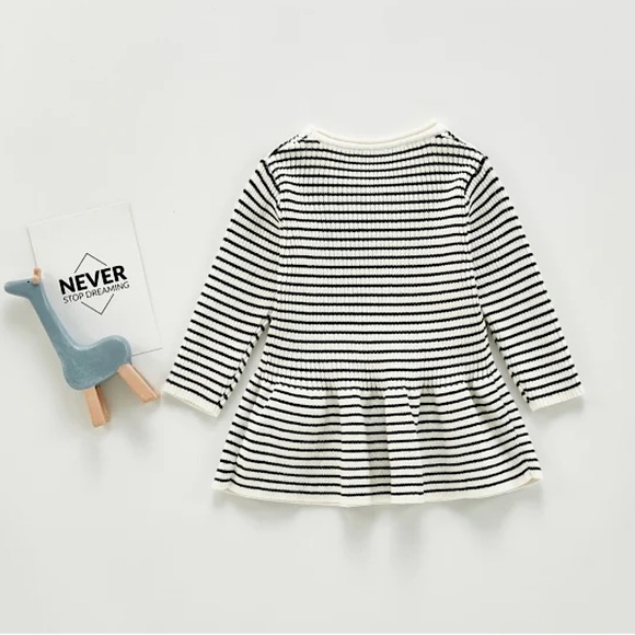 NWOT Ashmi & Co. Rylee striped ribbed sweater dress - Picture 3 of 7